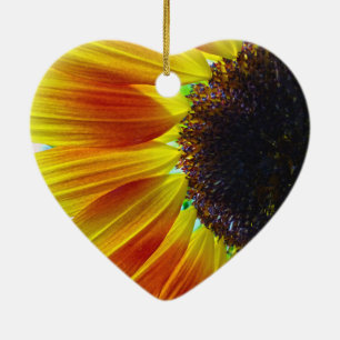 Sonnenblume Keramik Ornament
