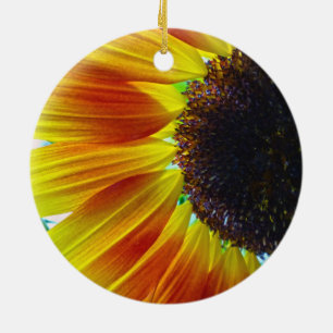 Sonnenblume Keramik Ornament