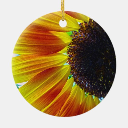 Sonnenblume Keramik Ornament (Hinten)