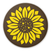 Sonnenblume Keramikknauf (Vorderseite)