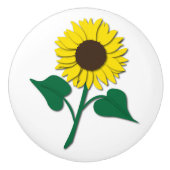 Sonnenblume Keramikknauf (Vorderseite)