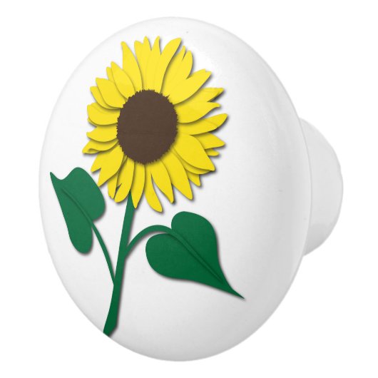 Sonnenblume Keramikknauf (Rechts)