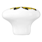 Sonnenblume Keramikknauf (Seitenansicht)