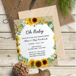 Sonnenblume Kinderdusche Einladung