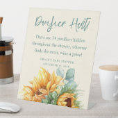 Sonnenblume Kinderdusche Schnuller Jagdspiel Sockelschild (In Situ)