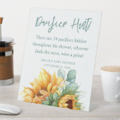 Sonnenblume Kinderdusche Schnuller Jagdspiel Sockelschild (In Situ)