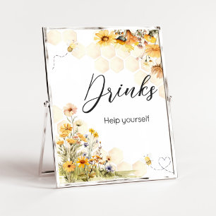 Sonnenblume Kleine Honey Baby Dusche Getränke Poster