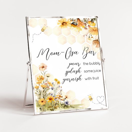 Sonnenblume Kleines Honey Babydusche Mama Osa Bar Poster