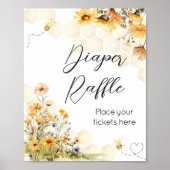 Sonnenblume Kleines Honey-Babydusche Windelwanne Poster (Vorne)