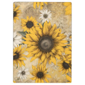 Sonnenblume Klemmbrett (Rückseite)