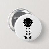 Sonnenblume-Knopf-Abzeichen Button (Vorne & Hinten)