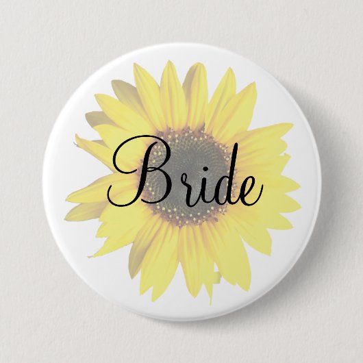 Sonnenblume-Knopf Button (Vorderseite)