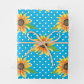 Sonnenblume Kontur Geschenkpapier Set (Beispiel)