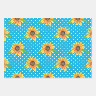 Sonnenblume Kontur Geschenkpapier Set