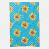 Sonnenblume Kontur Geschirrtuch (Vertikal)