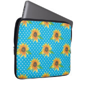 Sonnenblume Kontur Laptopschutzhülle (Vorne Rechts)