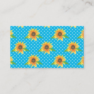 Sonnenblume Kontur Visitenkarte