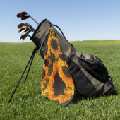 Sonnenblume-Korb Golfhandtuch (Gras)