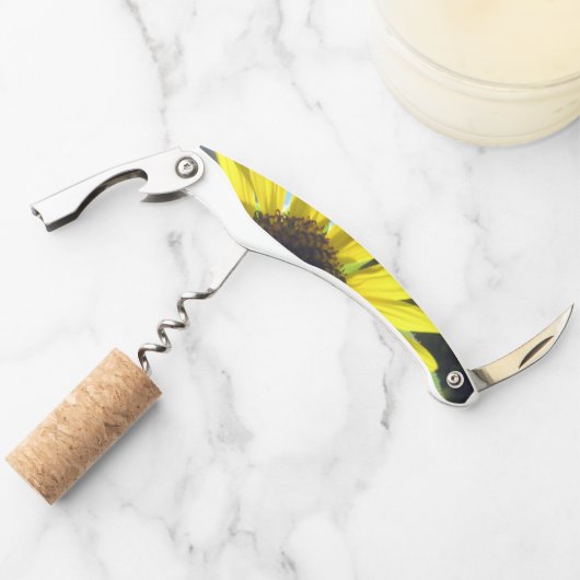Sonnenblume-Korkenzieher Kellnermesser (Vorderseite)