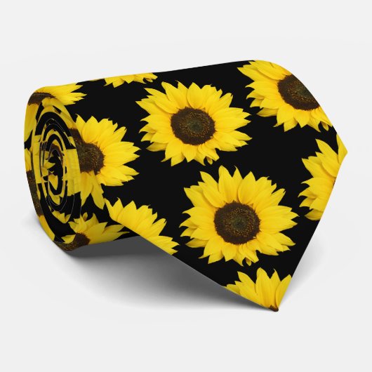 Sonnenblume Krawatte (Gerollt)