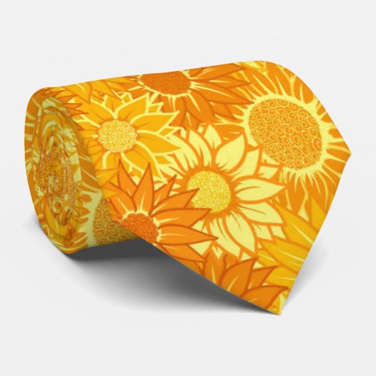 Sonnenblume Krawatte (Gerollt)
