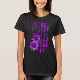 Sonnenblume Kreuzung Fibromyalgie Bewusstsein T-Shirt