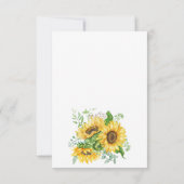 Sonnenblume Küche Danke Card boho Kochen (Rückseite)