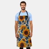 Sonnenblume Küche Schürze - Radiant Kulinarischer (Getragen)