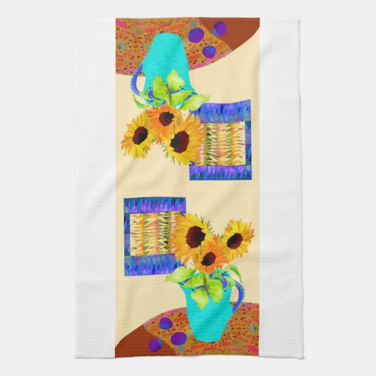 Sonnenblume Küche Teetuch Geschirrtuch (Vertikal)
