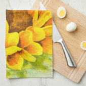 Sonnenblume Küchentuch (Viertel Falte)