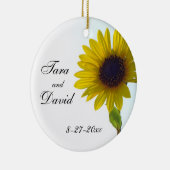 Sonnenblume-kundengerechte Hochzeits-Verzierung Keramik Ornament (Rechts)