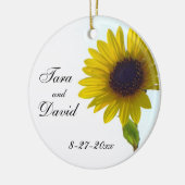 Sonnenblume-kundengerechte Hochzeits-Verzierung Keramik Ornament (Links)