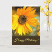 Sonnenblume-kundenspezifische Gruß-Karte Karte (Gelbe Blume)