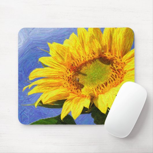 Sonnenblume-Kunst Mousepad (Mit Mouse)