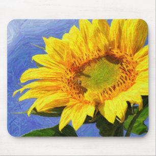 Sonnenblume-Kunst Mousepad
