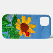 Sonnenblume "Kunst von Kindern" Case-Mate iPhone Hülle (Rückseite (Horizontal))