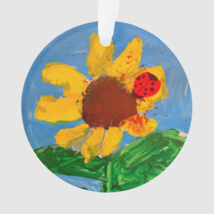 Sonnenblume "Kunst von Kindern" Ornament