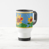 Sonnenblume "Kunst von Kindern" Reisebecher (VorderseiteRechts)