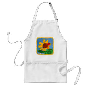 Sonnenblume "Kunst von Kindern" Schürze