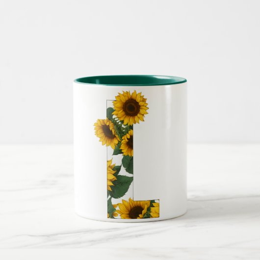 Sonnenblume L Zweifarbige Tasse (Mittel)