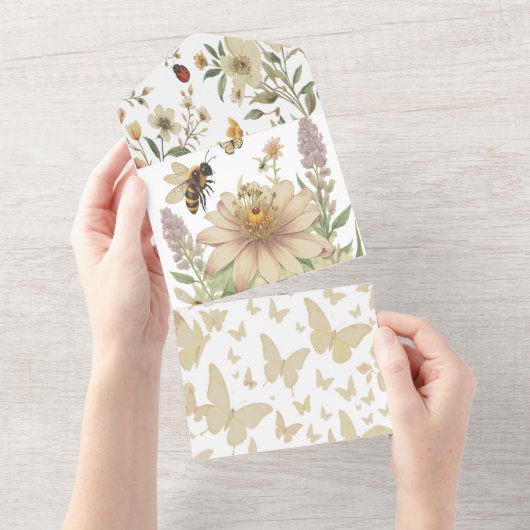 Sonnenblume lächelt Begrüßung Einladung (Abreißtisch)