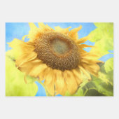 Sonnenblume Land Rustikales Gelbes Wasser Geschenkpapier Set (Vorderseite)