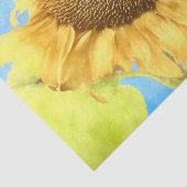 Sonnenblume Land Rustikales Gelbes Wasser Seidenpapier (Ausschnitt)