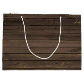 Sonnenblume Land Wood Mason Jar Wedding Große Geschenktüte (Rückseite)