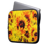 Sonnenblume Laptopschutzhülle (Vorderseite Links)