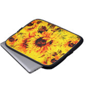 Sonnenblume Laptopschutzhülle (Vorne Knopf)