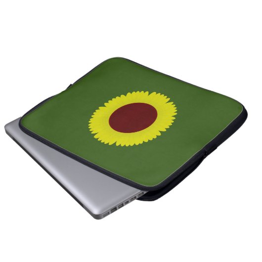 Sonnenblume Laptopschutzhülle (Vorne Knopf)