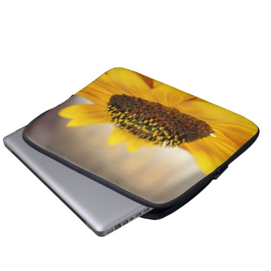 Sonnenblume Laptopschutzhülle (Vorne Knopf)