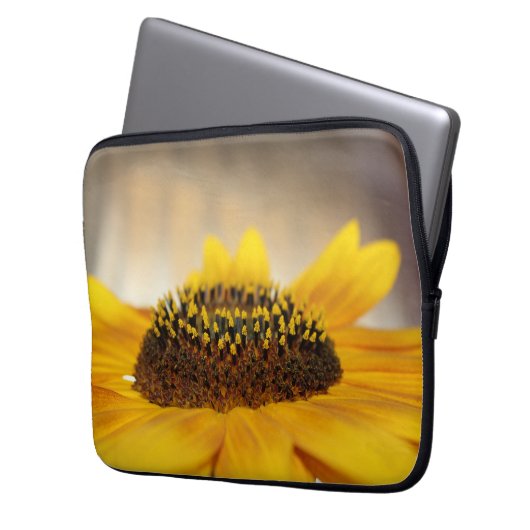 Sonnenblume Laptopschutzhülle (Vorderseite Links)