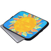 Sonnenblume Laptopschutzhülle (Vorne Knopf)